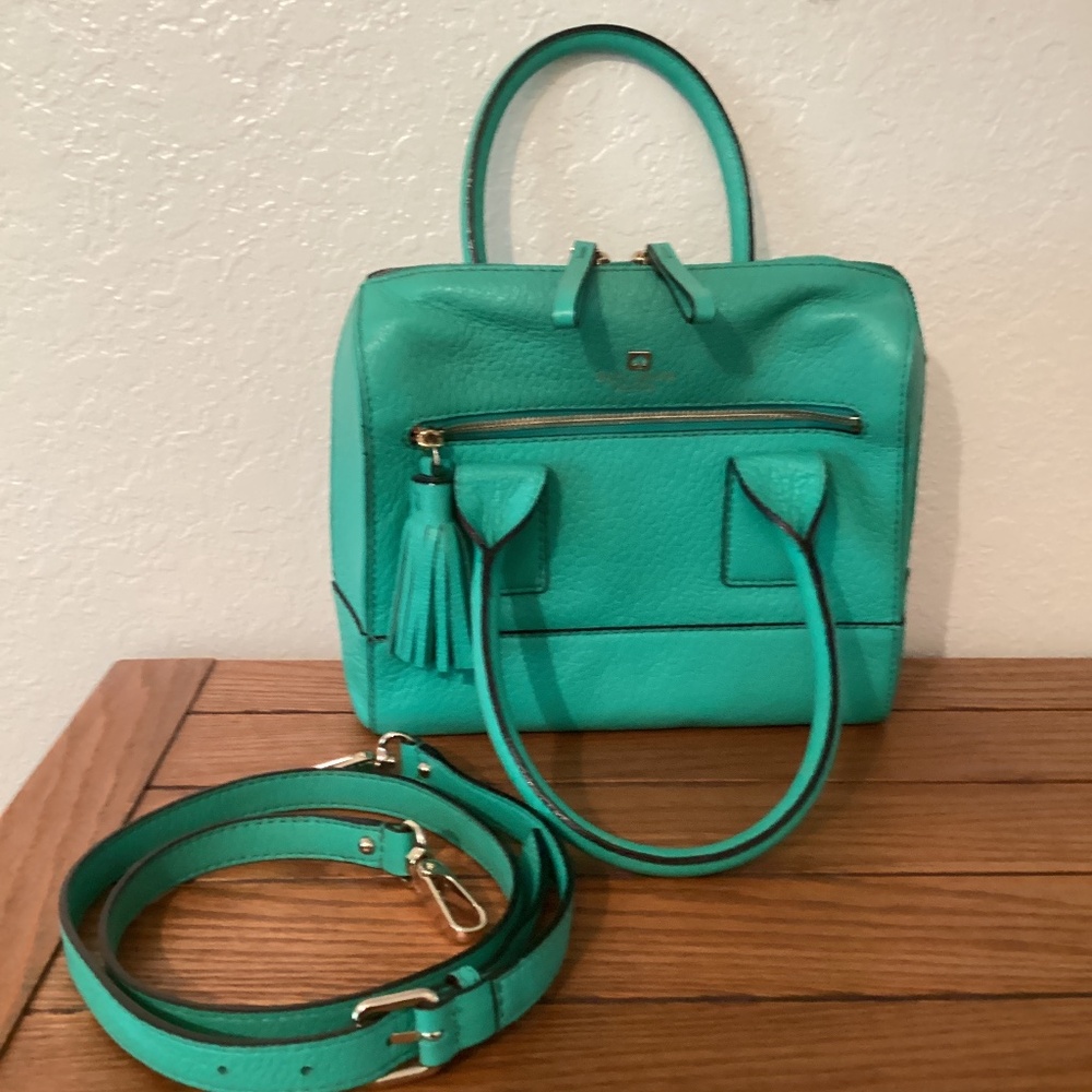 Kate Spade leather Southport Avenue Alessa Satchel Crossbody Bag